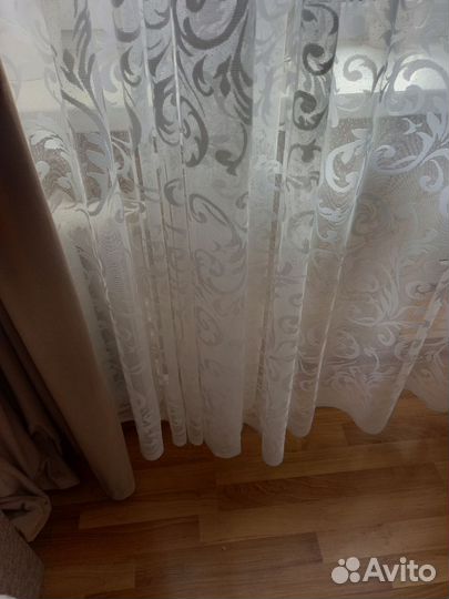 Тюль на шторной ленте