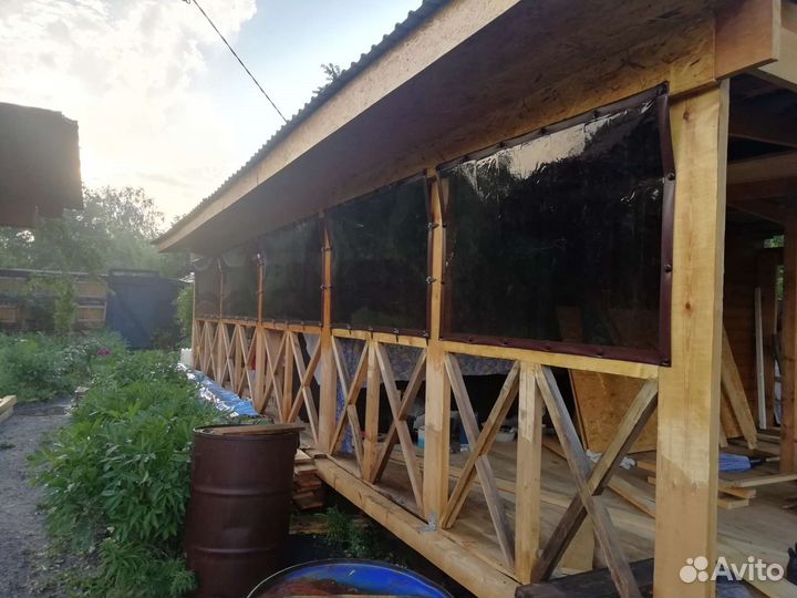 Мягкие окна на беседки, веранд, летних кафе