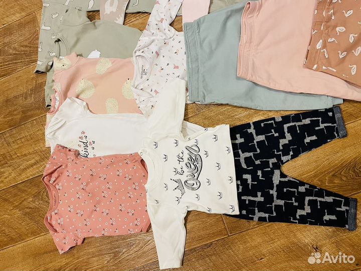 Вещи пакетом на девочку 74 80 crokid