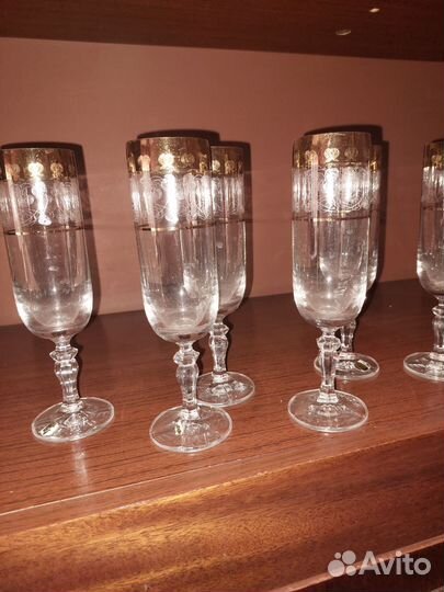 Бокалы хрустальные