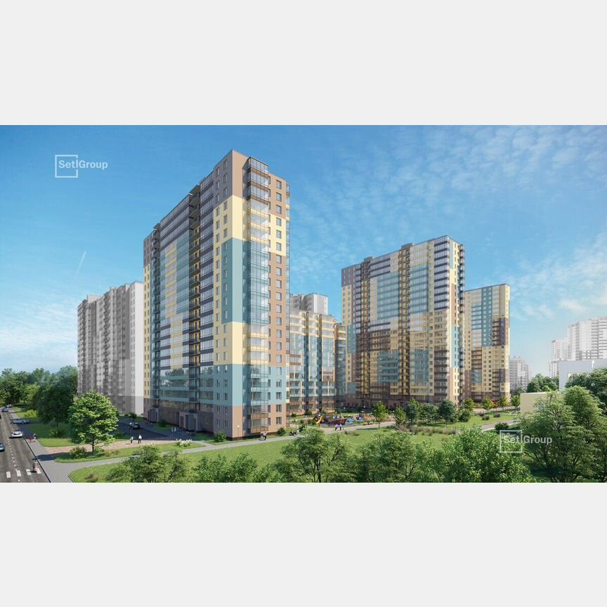 Квартира-студия, 25,4 м², 9/25 эт.