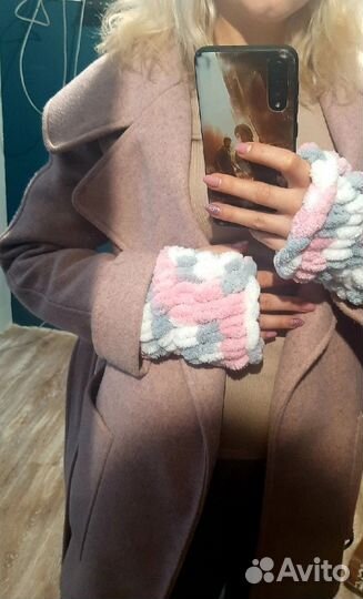 Митенки вязаные