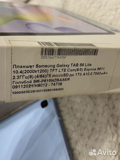 Планшет samsung galaxy tab s6 lite LTE