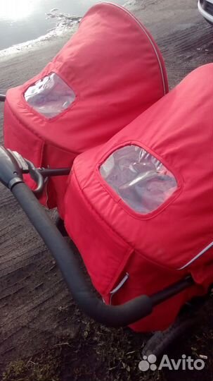Детская двойная коляска