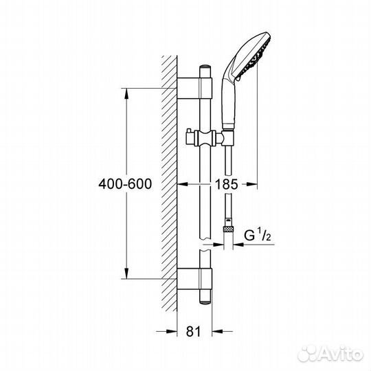 Душевой гарнитур Grohe Rainshower Classic 28767 0