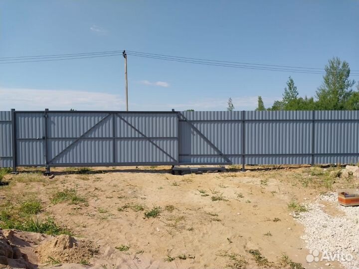 Ворота из профнастила