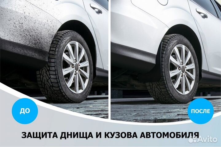 Брызговики передние (комплект) для Volkswagen Polo 6 2020-2021 436571