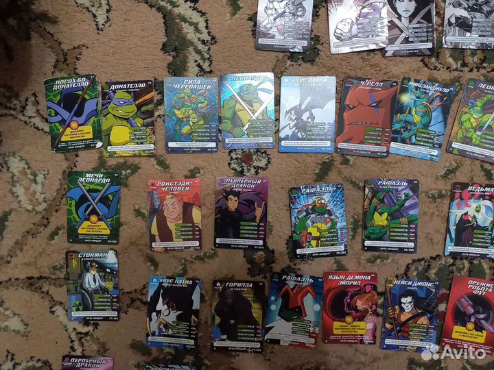 Карточки черепашки ниндзя