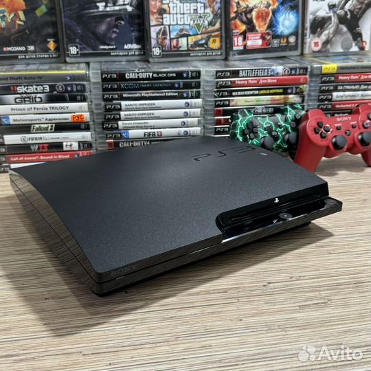 Sony PlayStation 3 Slim + 30Игр + 2Джостика