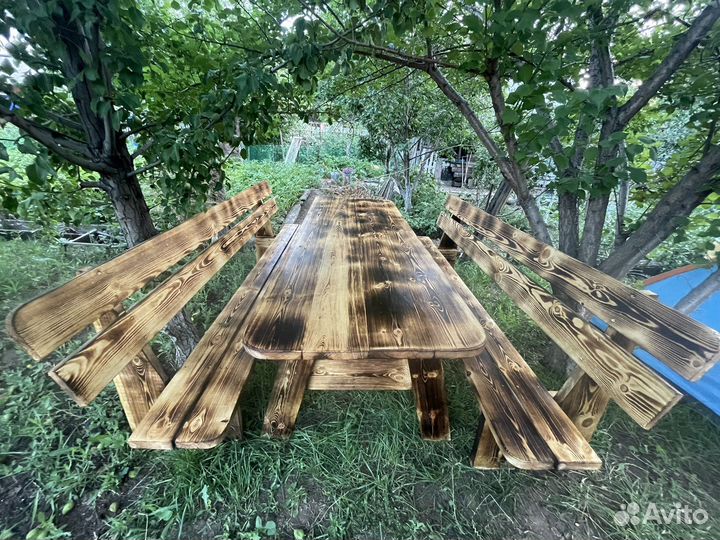 Стол с лавками
