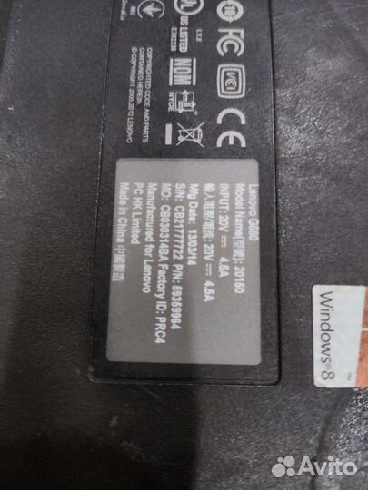 Lenovo g580 (разбор)