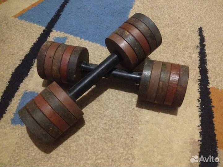 6 кг. Гантели. пара разборные