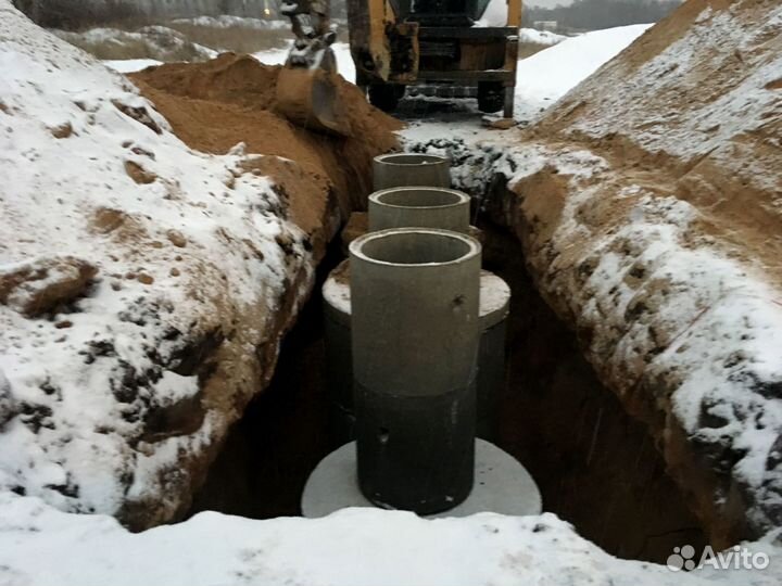 Септик под ключ из жби колец