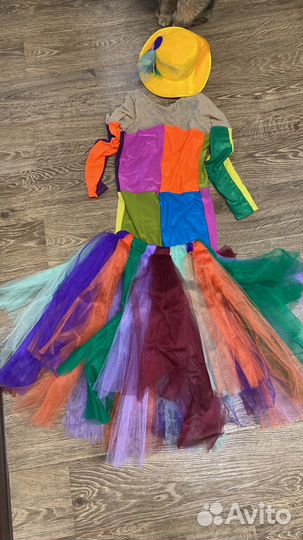 Корнавальный костюм клоунессы 134-140