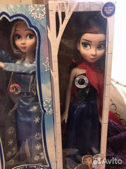 Куклы Анна и Эльза 75см