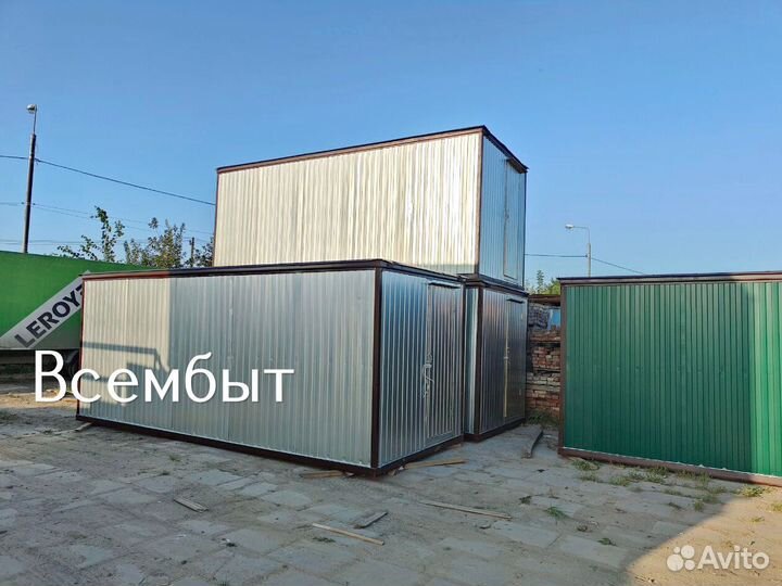 Бытовка для дачи с выбором цвета отделки