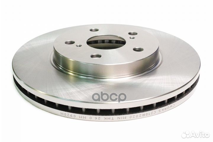 Тормозной диск передний C210R2020 cworks