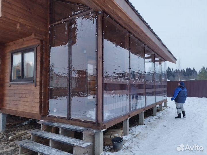 Защитные окна из пвх на беседку, террасу, дачу