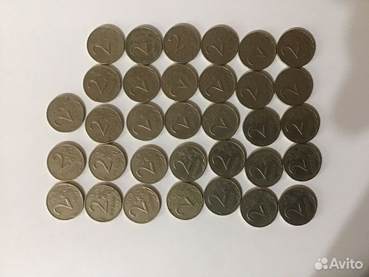 Монеты 2 рубля 1997-1998 (32 шт)