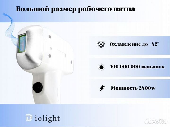 Диодный лазер DioLight 2400w, новый, гарантия