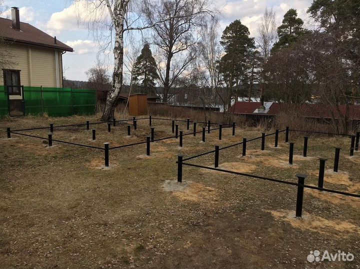 Винтовые сваи для забора