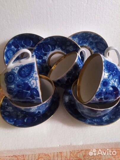 Лфз Вербилки сервиз чайные пары СССР