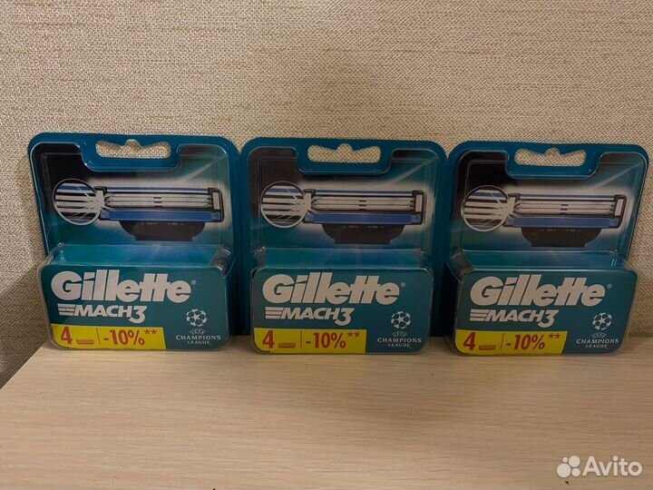 Gillette mach 3 лезвия для бритья