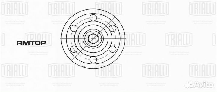 Trialli CM 5443 Ролик приводного ремня trialli CM