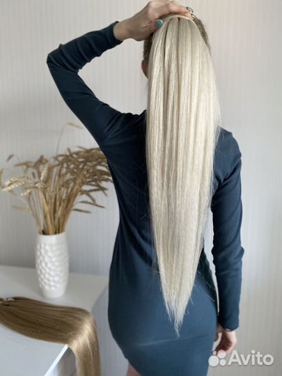 Шиньон накладной хвост на резинке