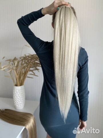 Шиньон накладной хвост на резинке