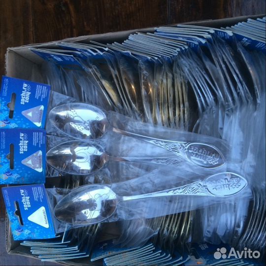 Олимпийские лицензионные ложки Сочи 2014