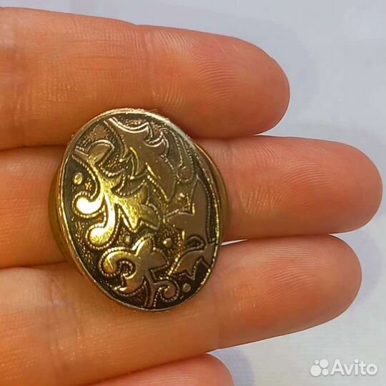 Винтажный шарф-клип США