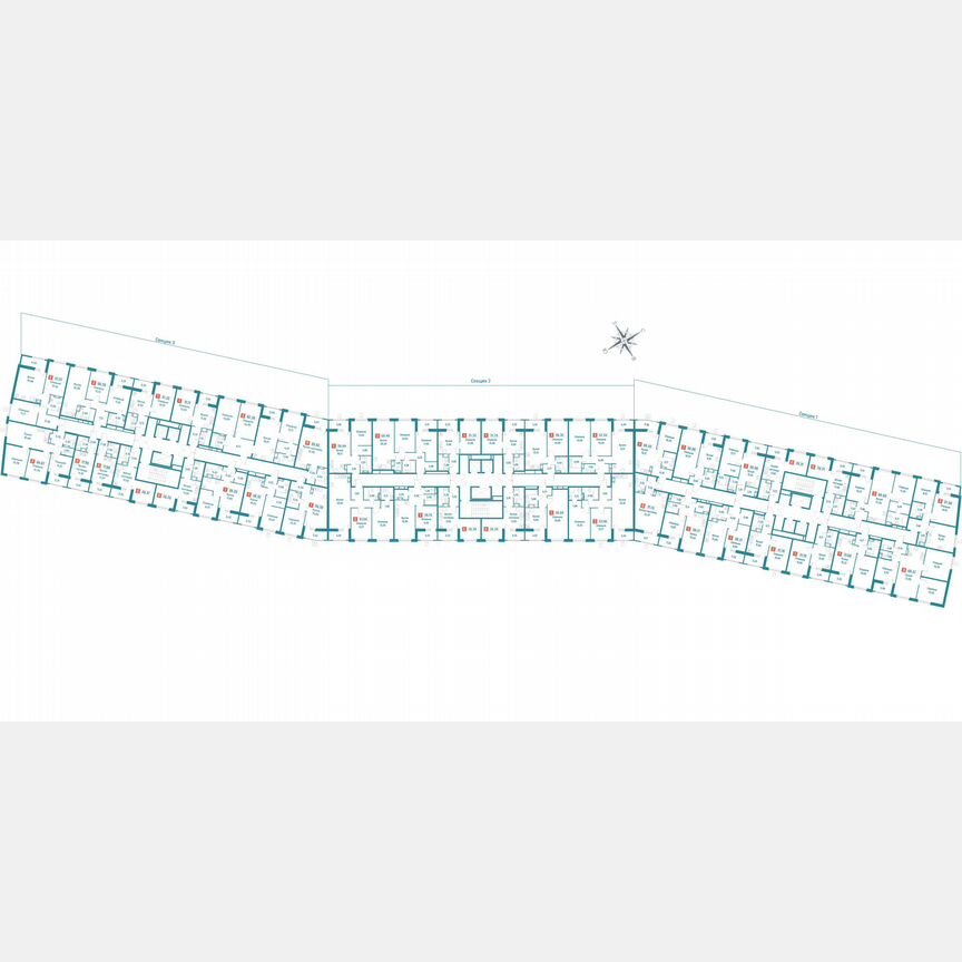 2-к. квартира, 57,2 м², 6/18 эт.