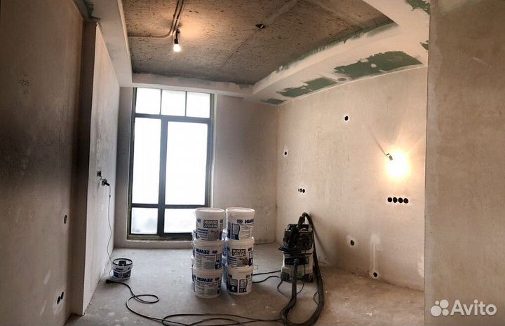 Поклейка обоев, покраска, шпаклевка