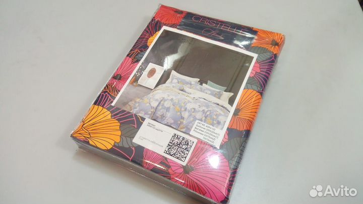 Постельное бельё Cristelle Amante сатин Евро 4 нав