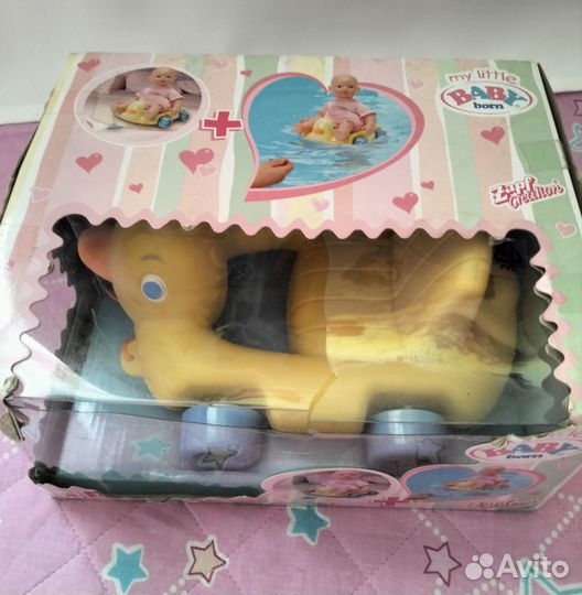Аксессуары для беби борна каталка уточка