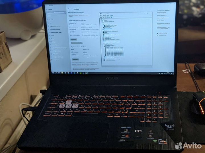Игровой ноутбук asus tuf gaming fx705 17.3
