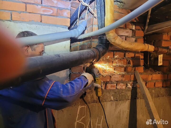 Прочистка канализации, устранение засора