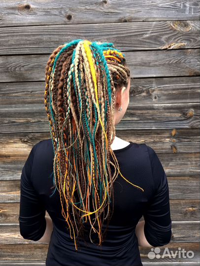 Комплект де косы и дреды б/у