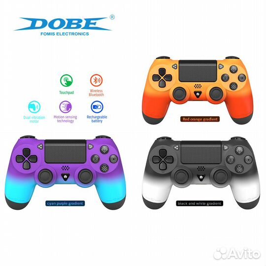 Геймпад беспроводной dobe для PS4, TP4-883