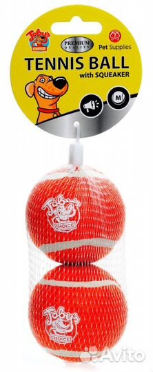 Kitty City теннисный мячик с пищалкой, 2 шт