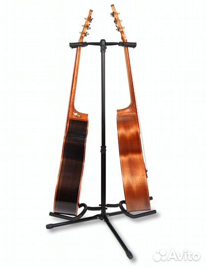 Напольная стойка для двух гитар, складная
