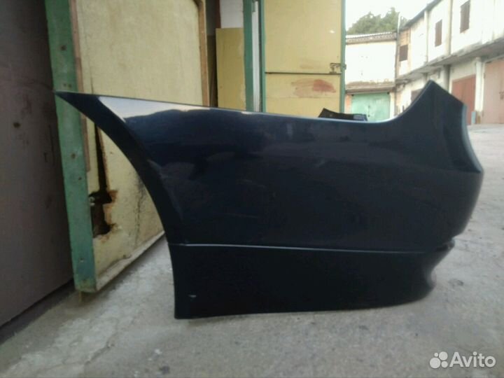 Задний бампер на BMW 5 E60, дорестайлинг