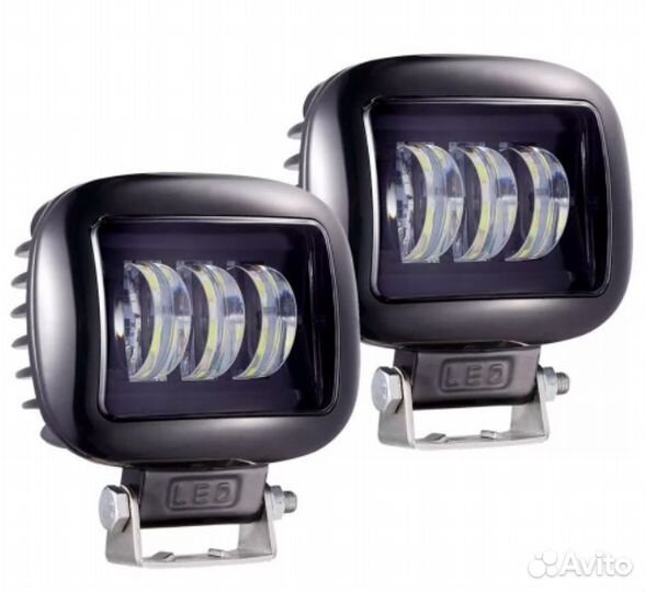 Светодиодные фары по 30W с стг. Пара