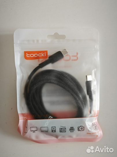 Кабель Toocki 100w USB Type-C, новый