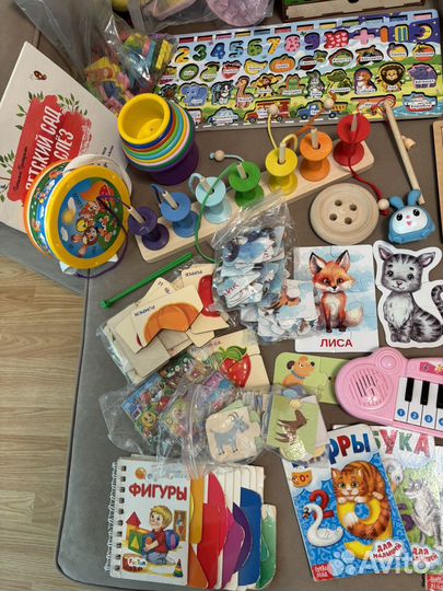 Детские игрушки/книжки/пазлы/сортеры пакетом