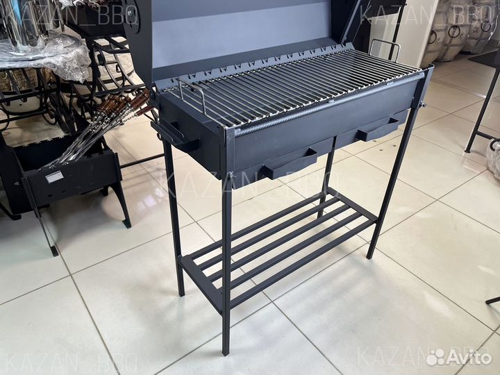 Мангал-гриль-барбекю с зольниками
