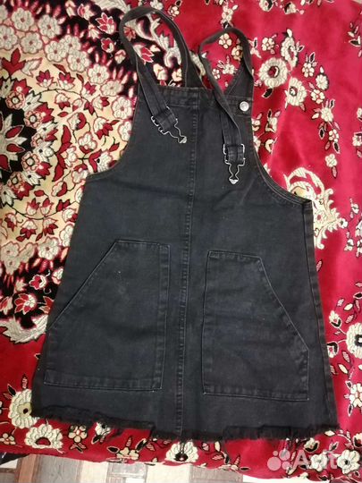 Джинсовый сарафан pull AND bear