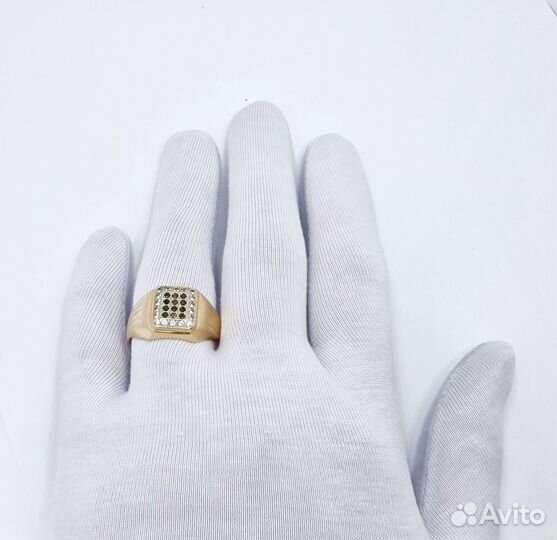 Золотое кольцо 6,7гр / печатка перстень