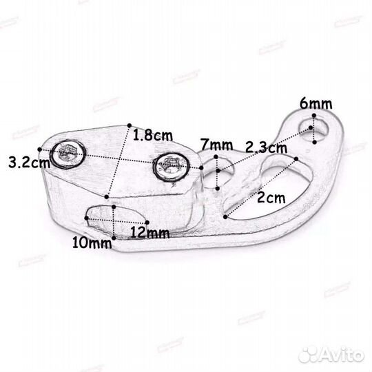 Зажим для масляных труб на мотоцикл